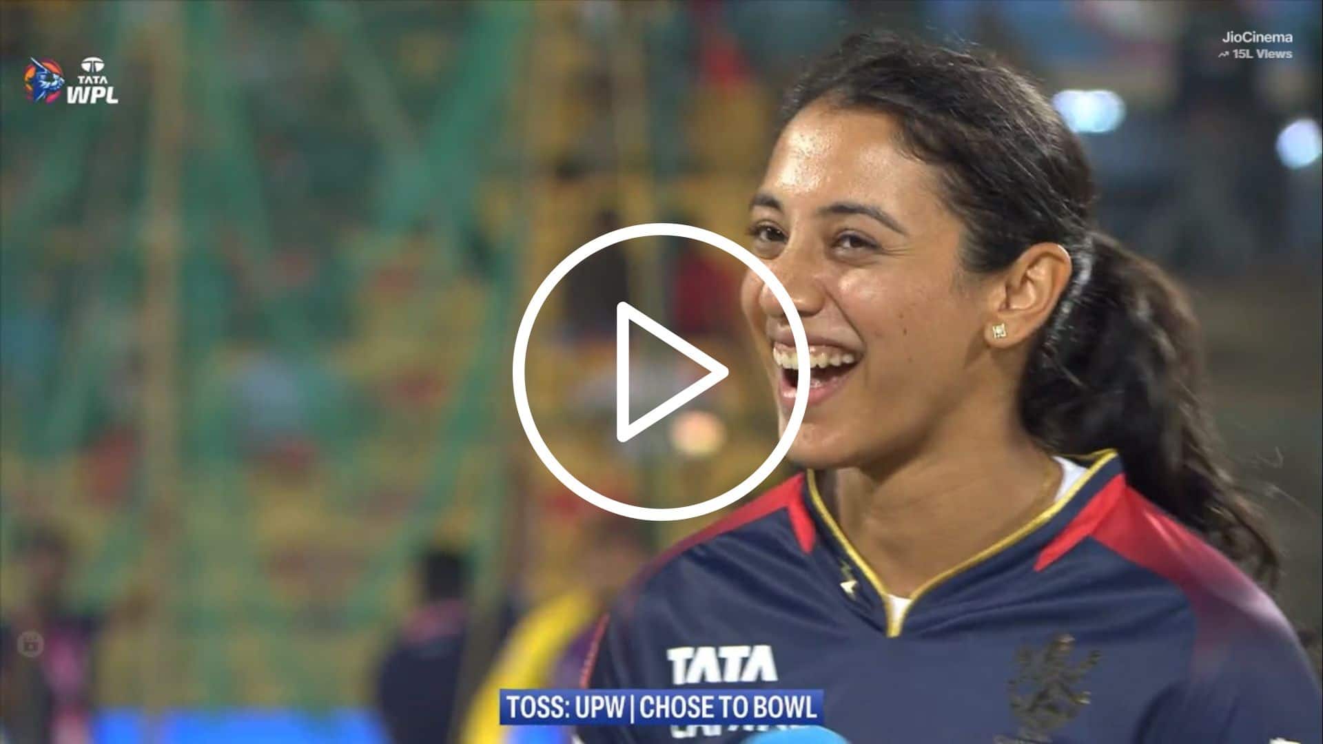 [Watch] Smriti Mandhana Blushes As She Gets Mad Cheer From RCB Crowd In WPL 2024